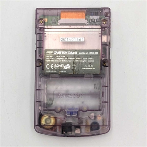 Gameboy Color - Clear Purple - Konsol - SNR CH21401664 (B Grade) (Genbrug)